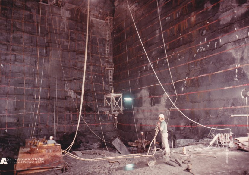 debitage dans une chambre à baisser